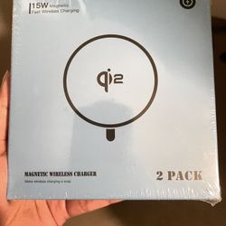 Mag-Safe Charger 2 Pack,Qi2 Certified 15W Magnetic Wireless Charger Fast Charging Pad for iPhone 17 16 15 14 13 12&Airpods Pro 4 3 2&Samsung Galaxy S2