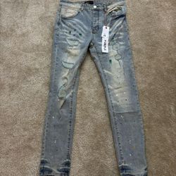 purple jeans size 34