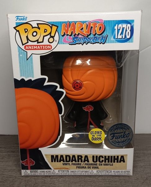 Glow-in-the-dark Special Edition Madara Uchiha #1278 Funko Pop Figure+ Box Protector With Extra Bonus Pop Figure