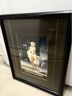 Framed Marilyn Monroe Artwork