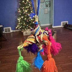 Straw Piñata Ornament