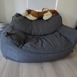 Big Joe Imperial Fufton Foam-Filled Bean Bag Sofa 