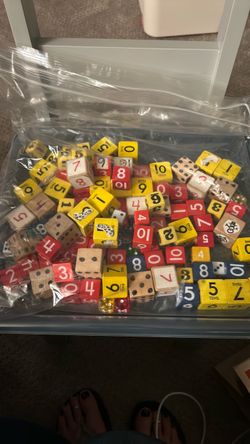Classroom various number dice