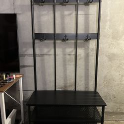 IKEA Coat Rack W/ Shoe Storage Bench