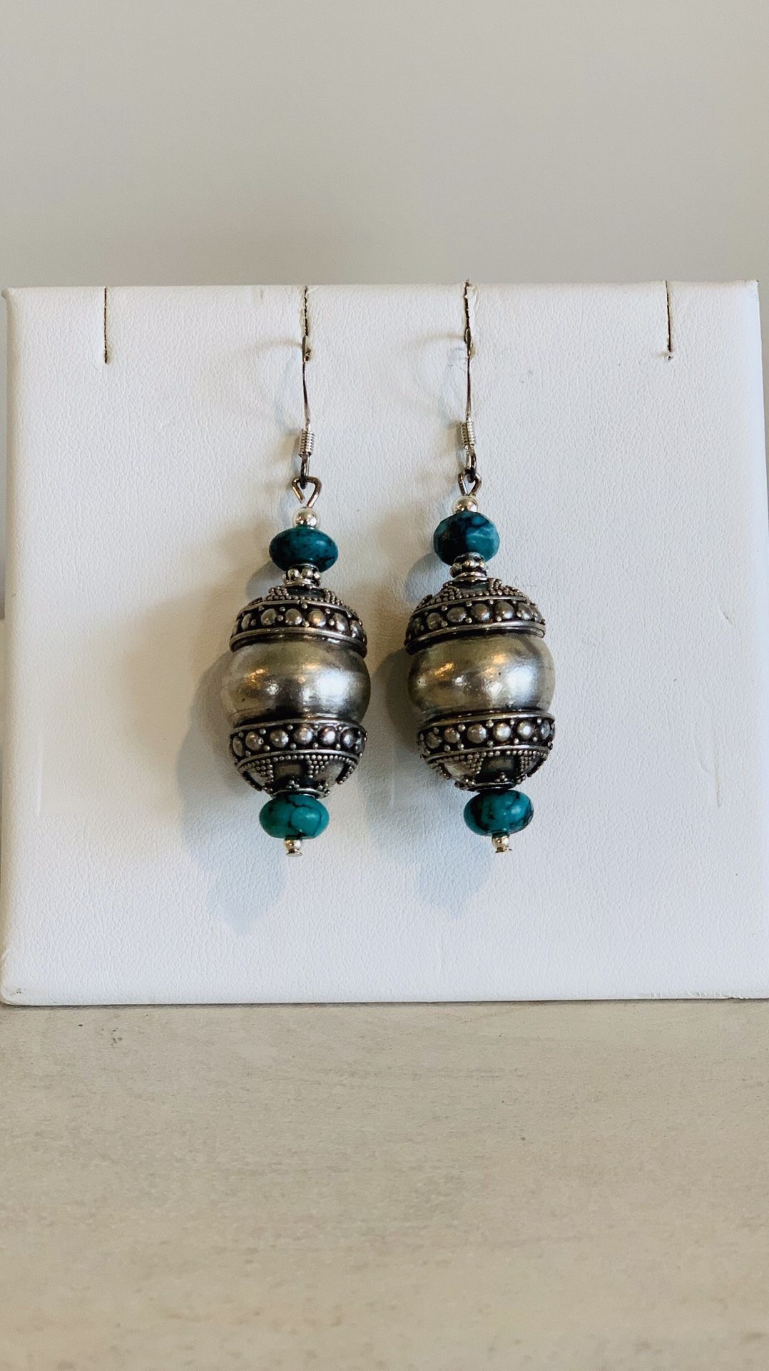 Silver and Turquoise Earrings