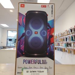 Jbl Party Box 110 Brand New Bluetooth Speaker - $1 DOWN TODAY, NO CREDIT NEEDED