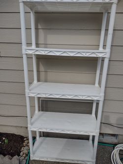 Plastic White Shelves