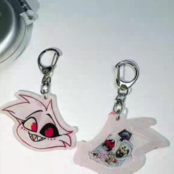 Hazbin Hotel Angel Dust Keychain Shaker