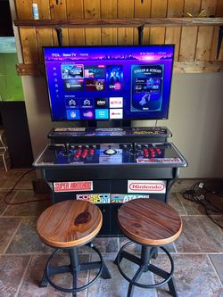 Xtension Custom 2-Player Arcade Cabinet with TCL Roku TV