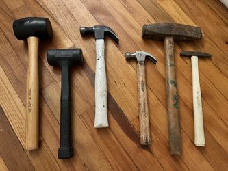 Hammer Lot – 6 Hammers (Mallet, Dead Blow, Claw, Vintage)