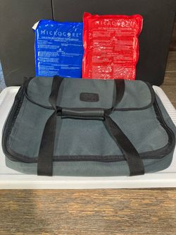 Pyrex portable insulated travel, gray carrier, hot and cold food 12“ x 16“ x 3“