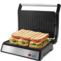 Panini Press, 1200W Sandwich Maker and Electric Indoor Grill 