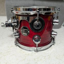 DW Performance Series Mounted Tom 7×8   Cherry Stain Lacquer...Paid $$550, Will Sell For $400