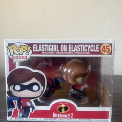 VAULTED Elastigirl on Elasticycle Funko Pop RIDE #45 Incredibles Disney Pixar