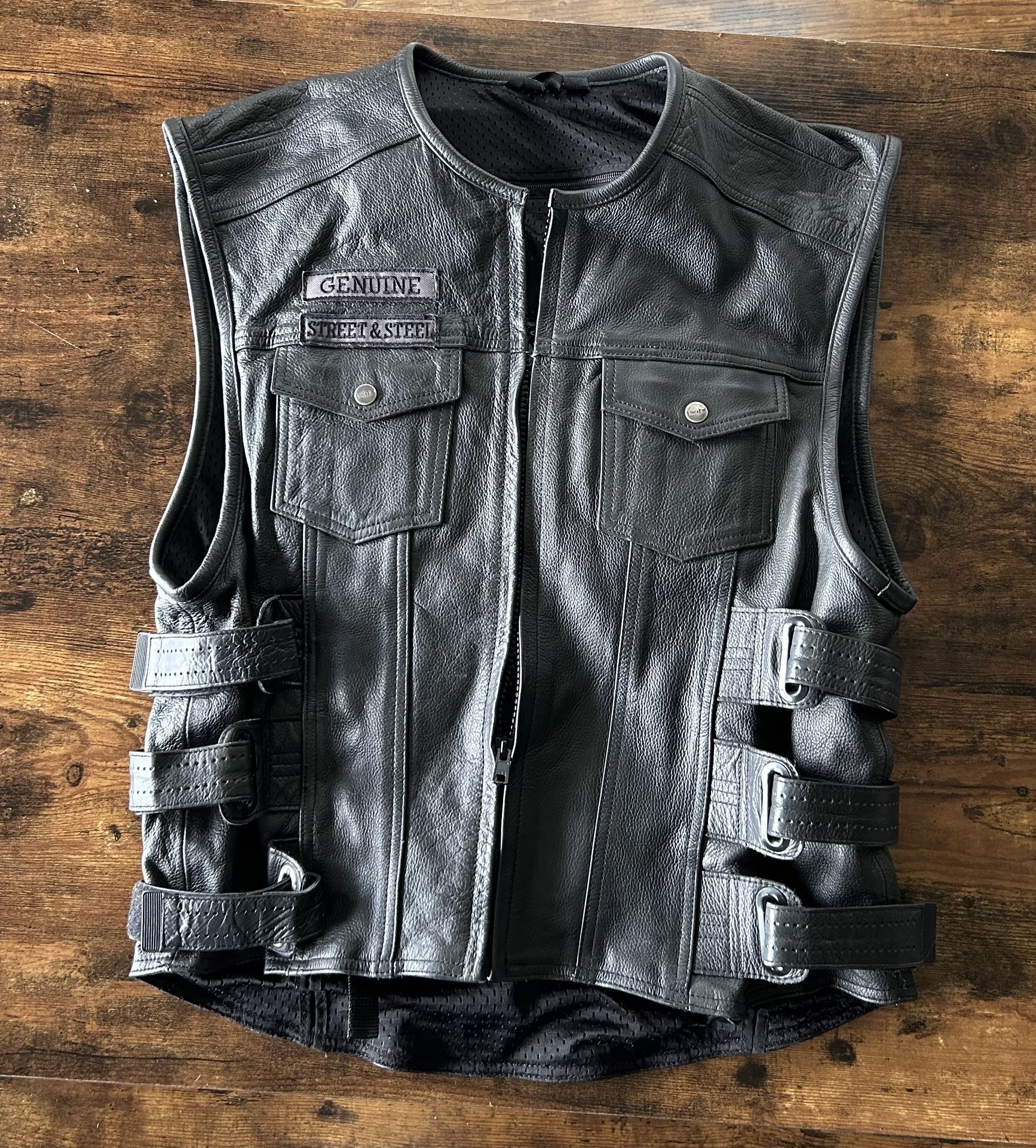 Street & Steel Anarchy Leather Vest