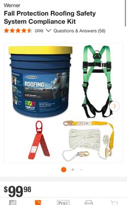 Werner Fall Protection Roofing Safety System Compliance Kit