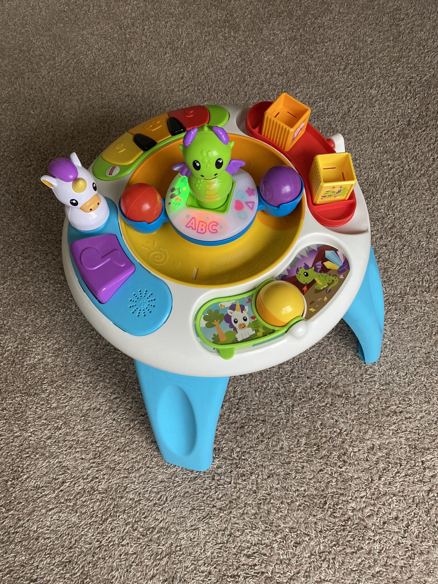 Kids Activity Center Table Toy And Feeding Chair