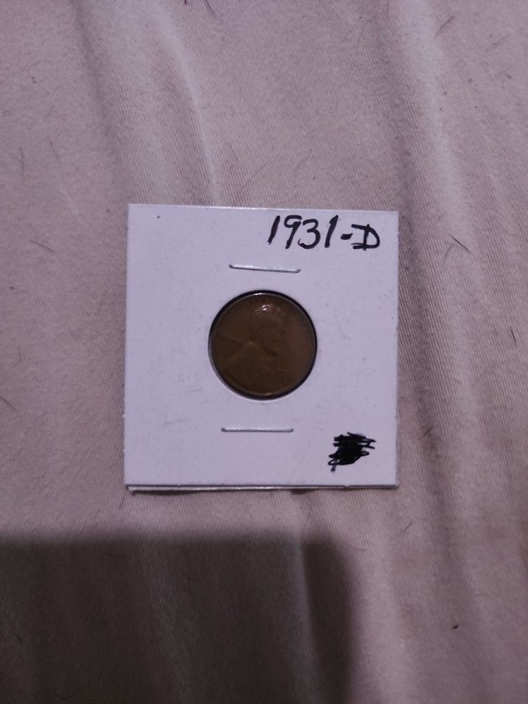 1931 D Wheat Penny.