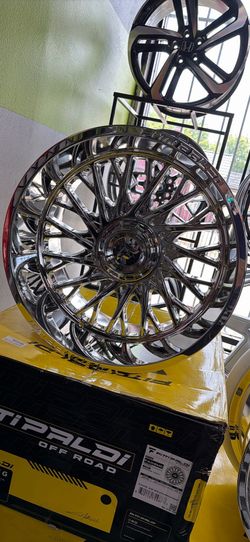22x12 FITTIPALDI OFF-ROAD WHEELS 6x139.7  TIRES 33”35” SILVERADO SIERRA TAHOE-WE FINANCE