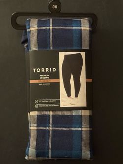 Never opened! Torrid blue plaid leggings