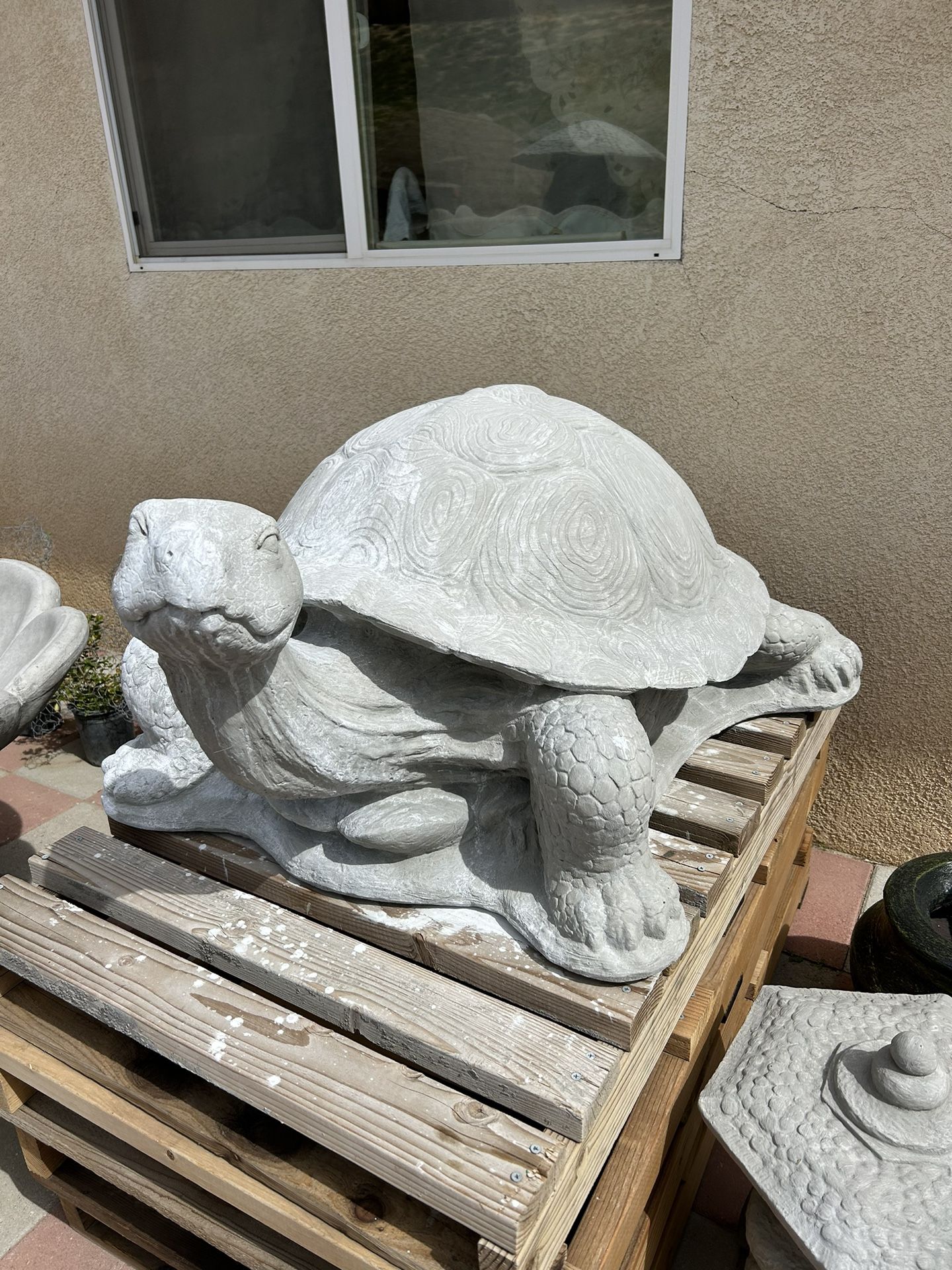 New X Large Turtle Made Out Of Cement Perfect Gift 🎁