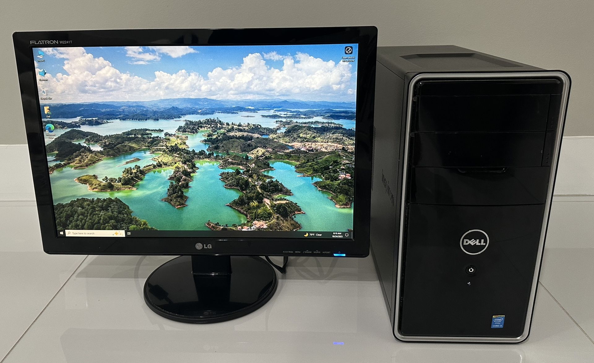 Dell Tower And 22 Inch Monitor. i3. 8gig 1tb, WiFi, HDMI