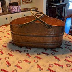 Copper Large Wood Bin