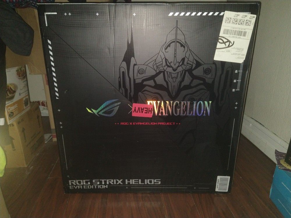 ASUS ROG Strix Helios EVA EDITION RGB ATX/EATX mid-tower gaming case with tempered glass