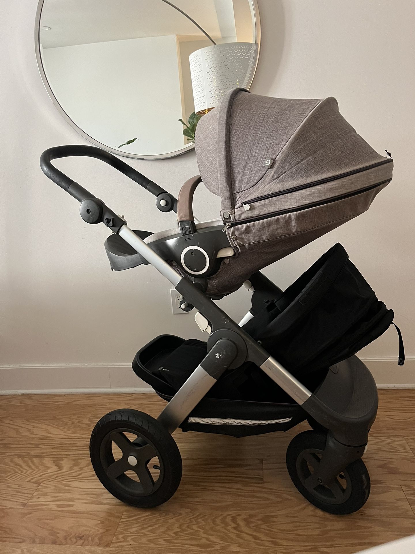 Stokke Double Stroller + Bassinet