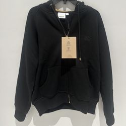 Black Burberry Zip Up