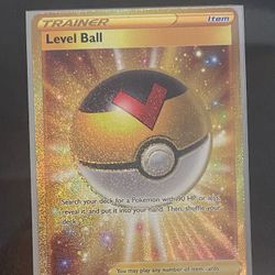 Pokemon Secret Gold Rare Level Ball