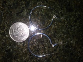 Sterling silver hoop earrings