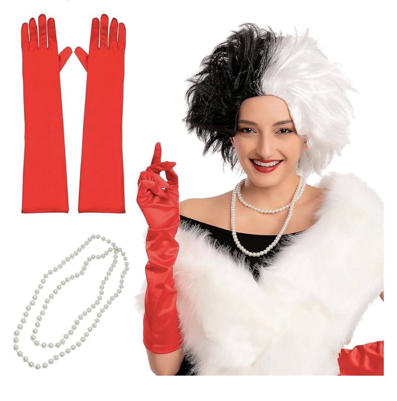 Disney Cruella DE VIL Costume Adult Size