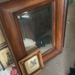 Matching Wood mirrors 