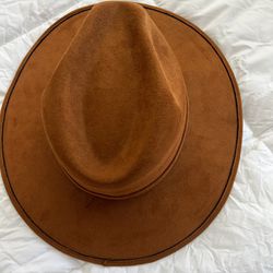 Brown Suede Hat