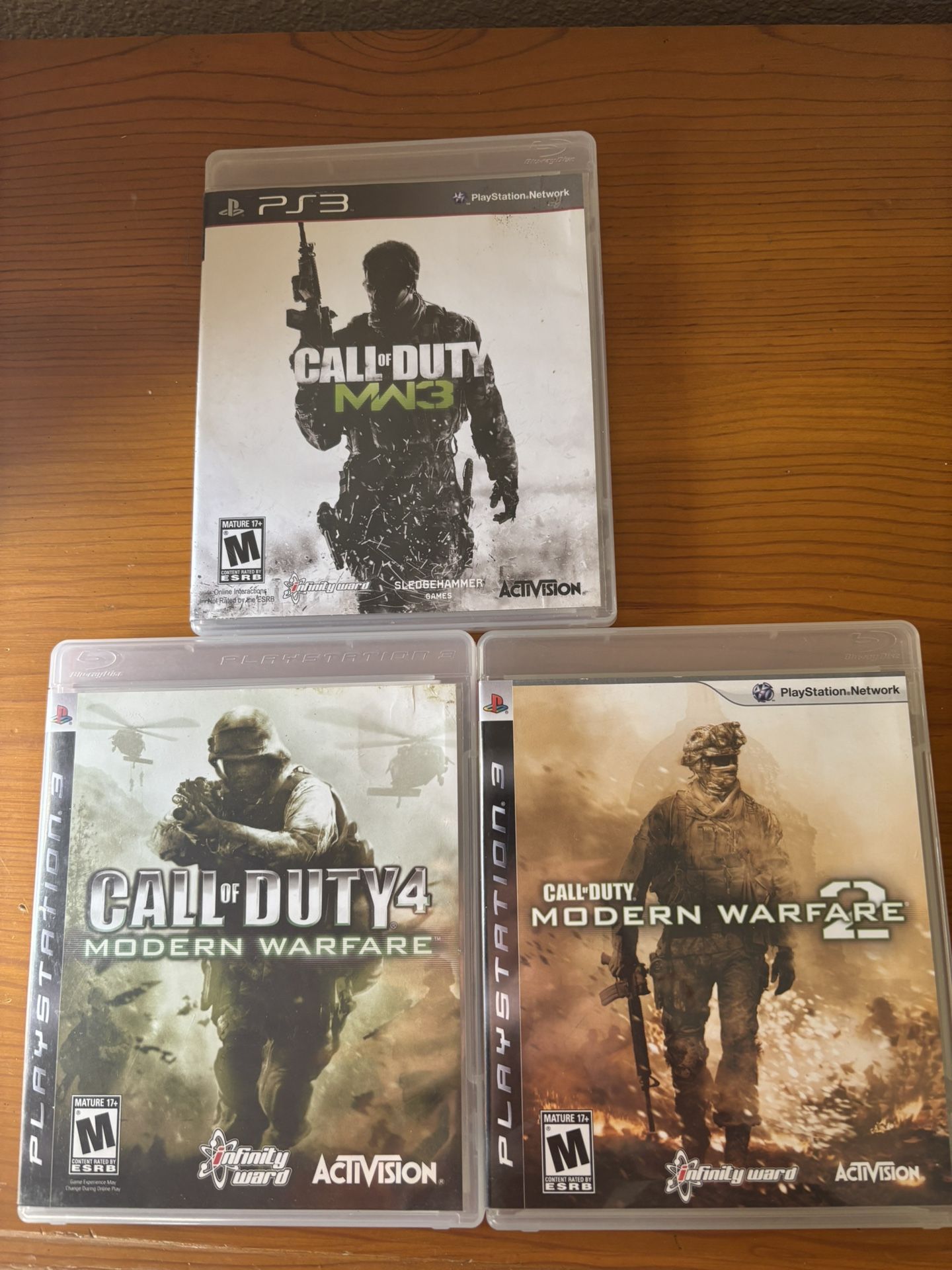 Original Call Of Duty modern warfare trilogy on PS3