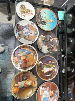 Norman Rockwell Plate Set