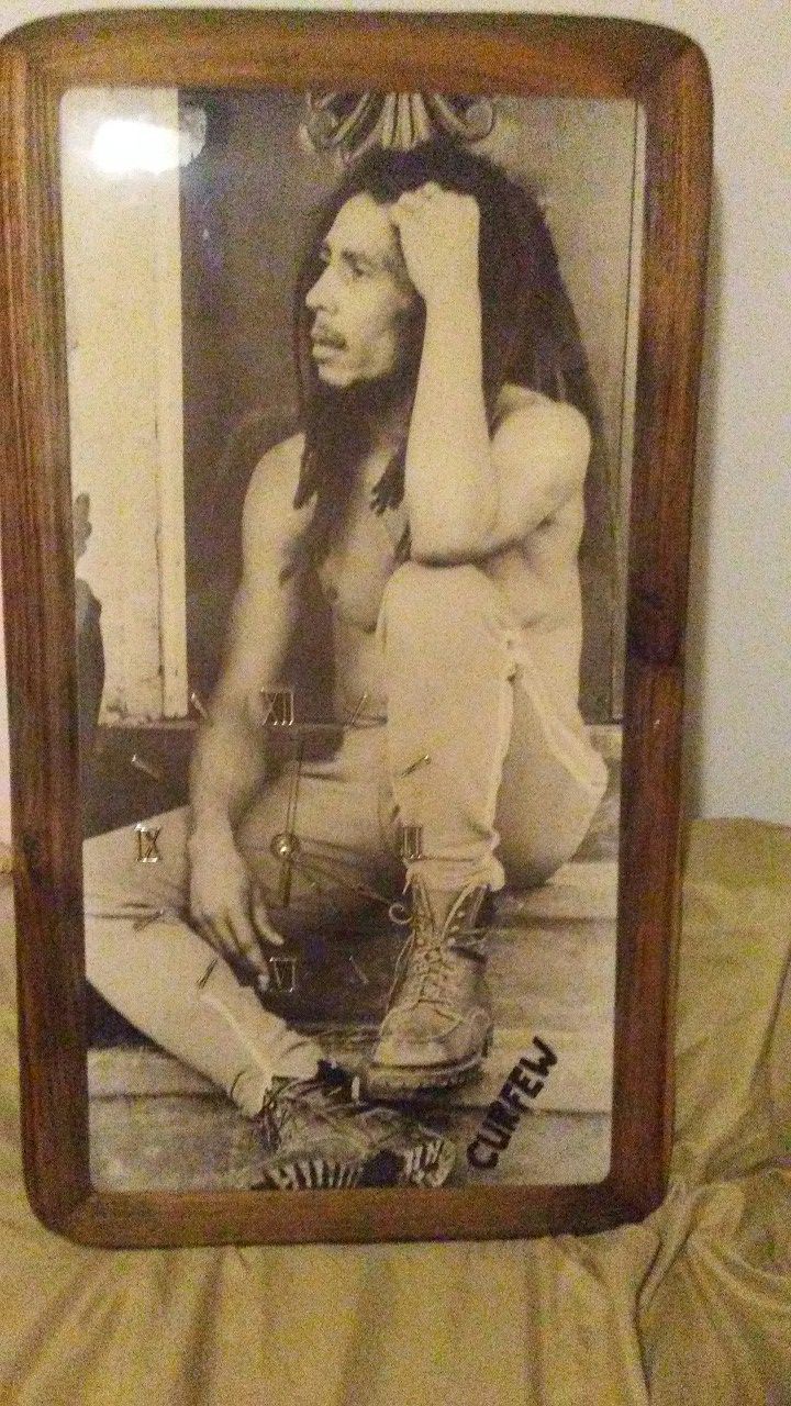 Bob Marley curfew clock straight from Jamaica