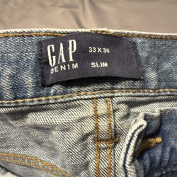 Gap Slim 33x30  Stone Wash