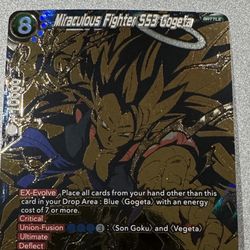 Miraculous Fighter SS3 Gogeta - Secret Rare -Dragonball Card Game 