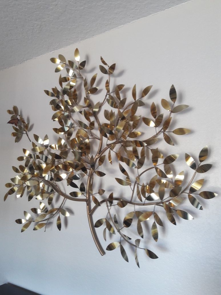 Brassy Bronze wall art 3 pieces