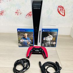Sony PlayStation 5 - 825GB , Bonus 2 Games ( Used Very New  )
