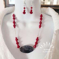 Sterling Silver 925 Necklace And Earrings Set
