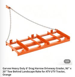 Garvee 8ft Drag Harrow Driveway Grader