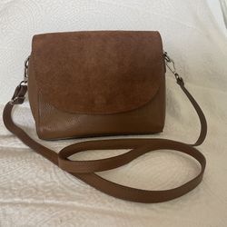 Brown Leather Bag/ Purse