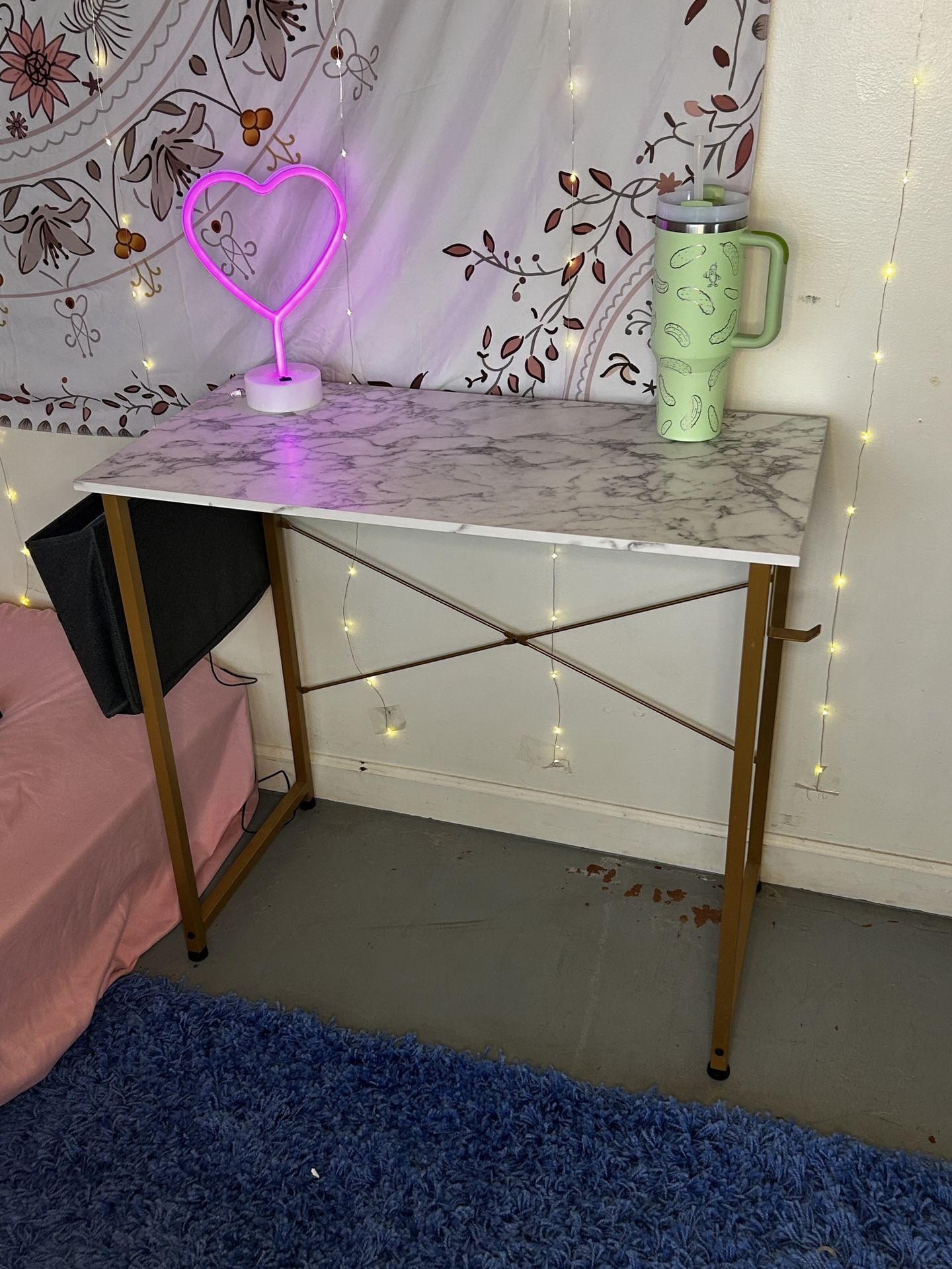 Modern Faux Marble Desk ✨ Moving Sale!