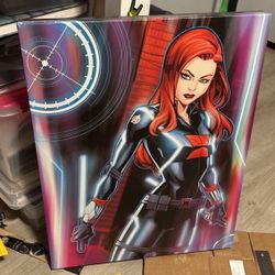 Black Widow Canvas Wall Art 