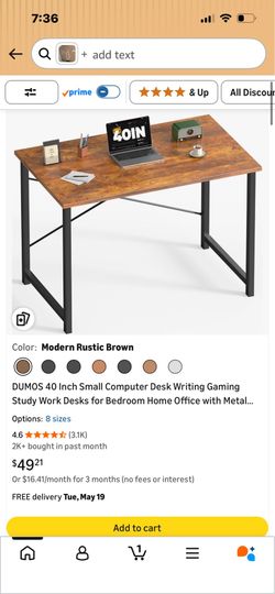 Black desk
