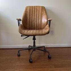 ACME Hamilton Executive Office Chair, Coffee Top Grain Leather