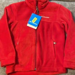 Boys Columbia Fleece Jacket Size XXS 4-5